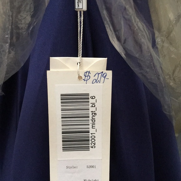 Never worn! Midnight Blue strapless Cocktail Dress - Picture 4 of 4